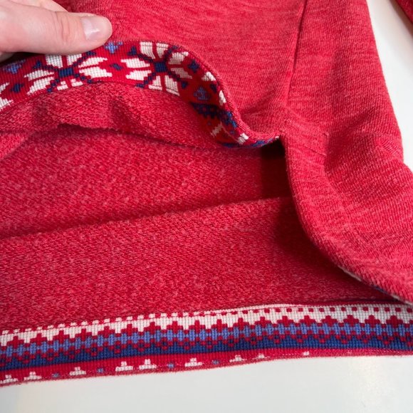 Vineyard Vines 1/4 zip Pullover Sweatshirt with Fair Isle Whale Trim/Accents - S - Picture 10 of 11